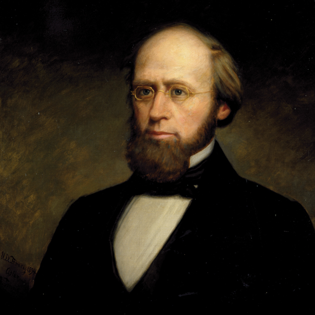 Painted portrait of 1st Chancellor, Joseph Gordon Hoyt