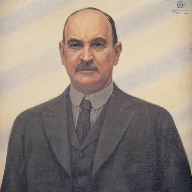 Painted portrait of 5th Chancellor, David F. Houston