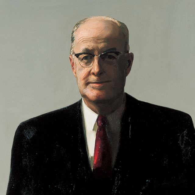 Painted portrait of 10th Chancellor, Ethan A.H. Shepley